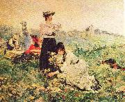 Juan Luna Picnic in Normandy painting oil painting artist